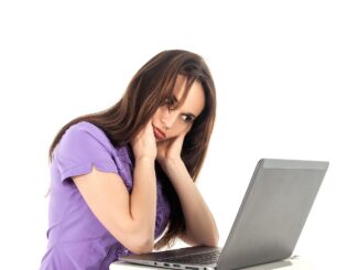 Woman on Computer