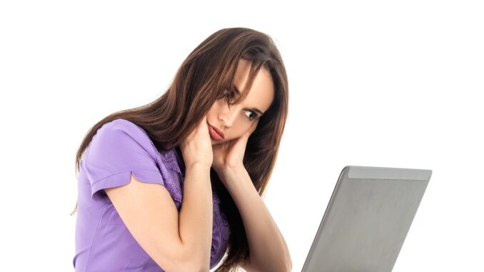 Woman on Computer